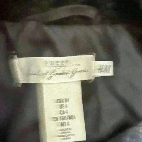 H&M (LOGG) Level of Grades Goods - Double Breasted Plaid Mid Length Coat. Size 4 - Picture 3 of 13